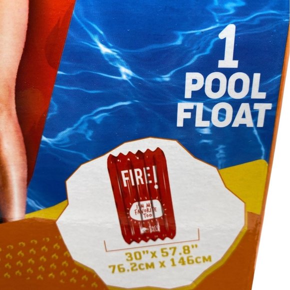 Taco Bell Fire Inflatable Pool Float Beach Lounge NIB - Picture 6 of 7